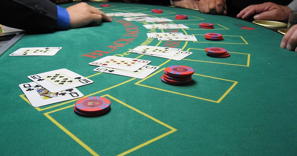 Photograph: Blackjack board