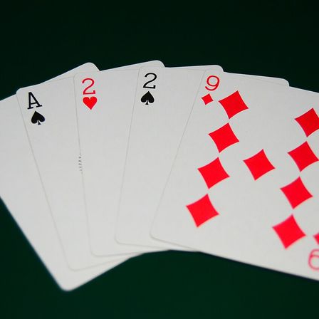 Two Pair - Aces and Twos - Poker Hand