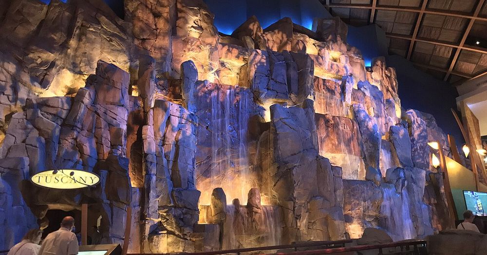 Mohegan Sun Artificial Waterfall