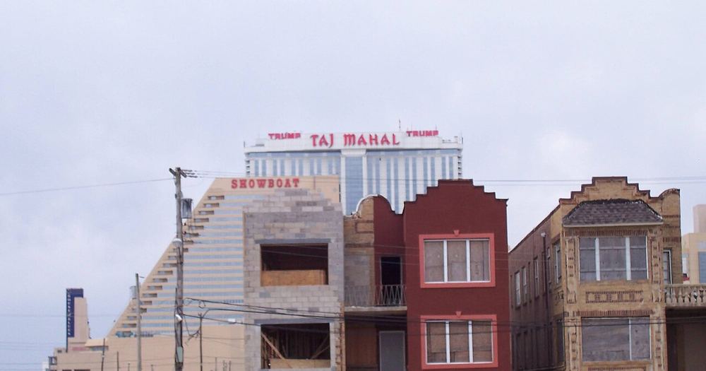 Trump Taj Mahal Casino Hotel and Showboat Resort Atlantic City view from Atlantic City