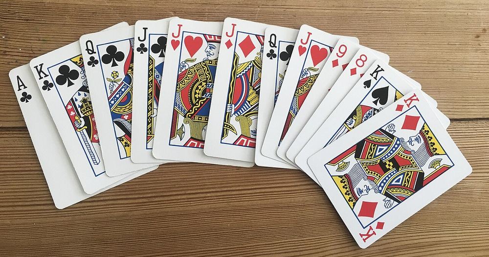 Starting hand for Thirty-Six - 12 Cards