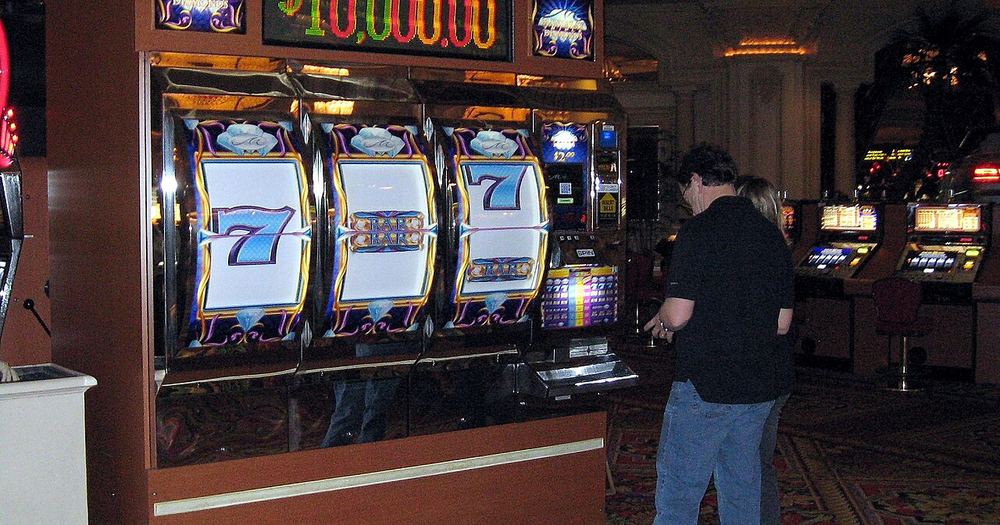 Photograph: Giant slot machine
