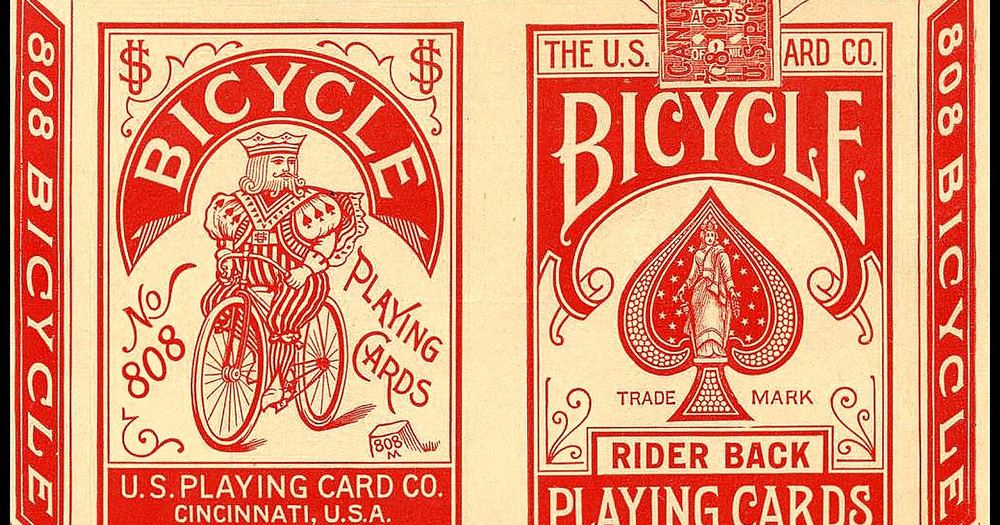 Bicycle playing cards advertisement with poker odds 2