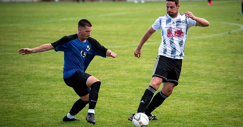 Sabers play soccer match against local Binsfeld Team