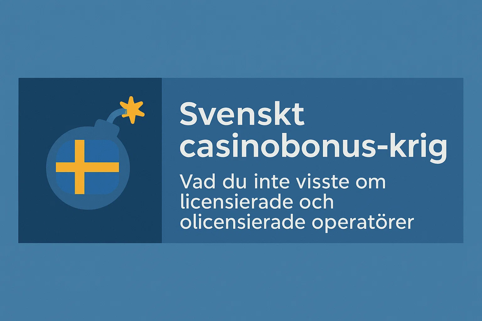 Svenskt casinobonus-krig: Vad du inte visste om licensierade och olicensierade operatörer